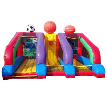 Inflable deportivo 3 en 1, soccer, basquetball y futbol americano